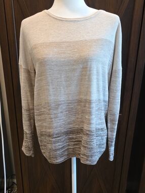 Banana Republic Brown Ombre Gradient Crewneck Sweater - Women